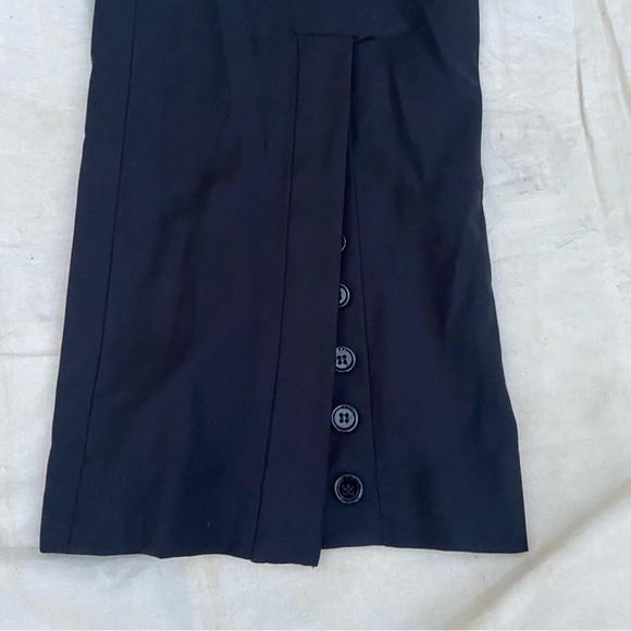 Dolce & Gabbana Black High Waist Diamanté Buckle Belt Button Wide Leg Pants! - Picture 10 of 13